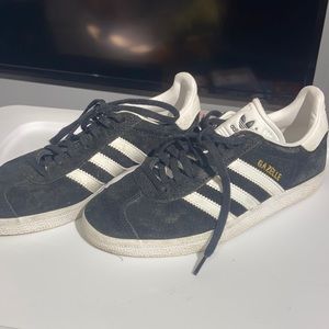 Black adidas gazelles. Size 7. Worn maybe 3 times